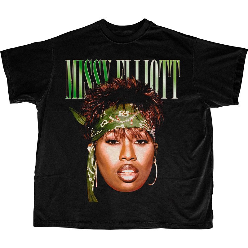 Missy Elliot Vintage Hip-hop T-shirt | Black, Music Lover Gift — T-shirts pour hommes