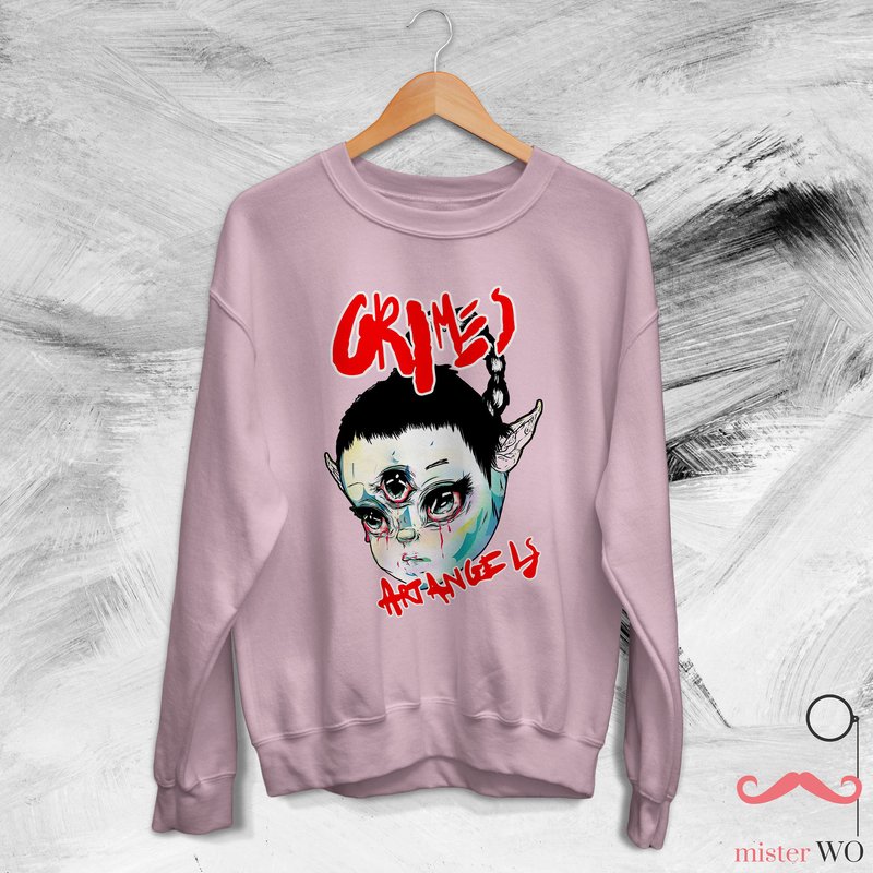 Grimes Art Angels 2015 Sweatshirt - Grimes Shirt, Tour Shirt, Music — Sweats à capuche pour hommes