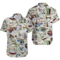 Route 66 Americana Hawaiian Shirt