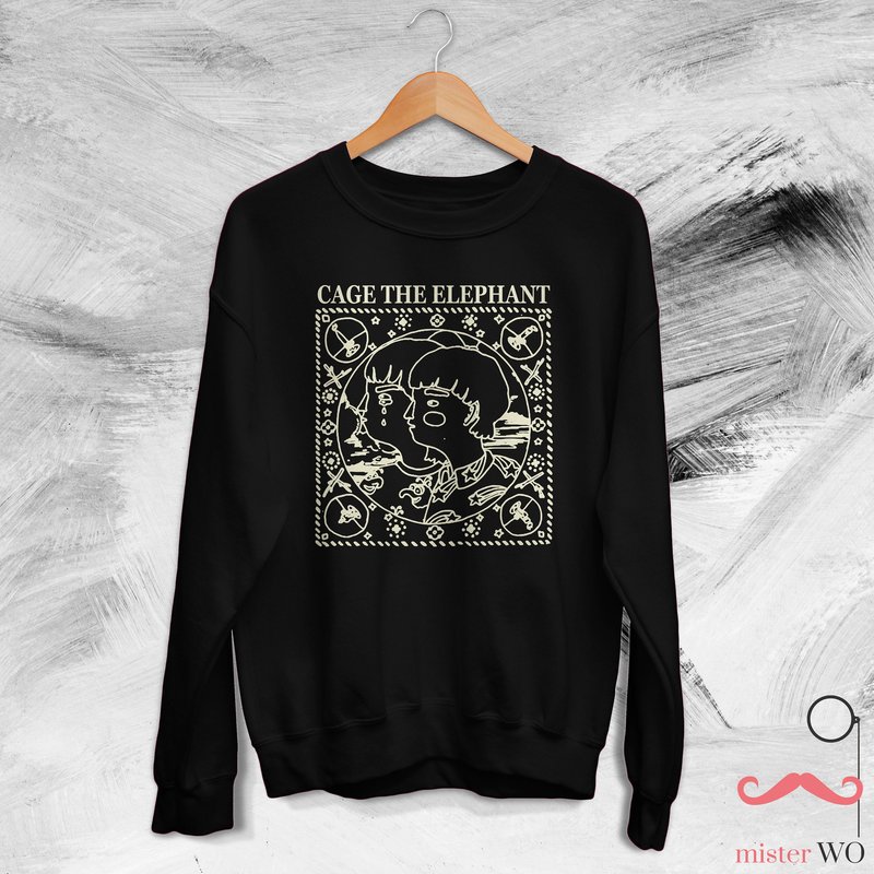Cage The Elephant Band Tour Vintage Sweatshirt — Sweats à capuche pour hommes