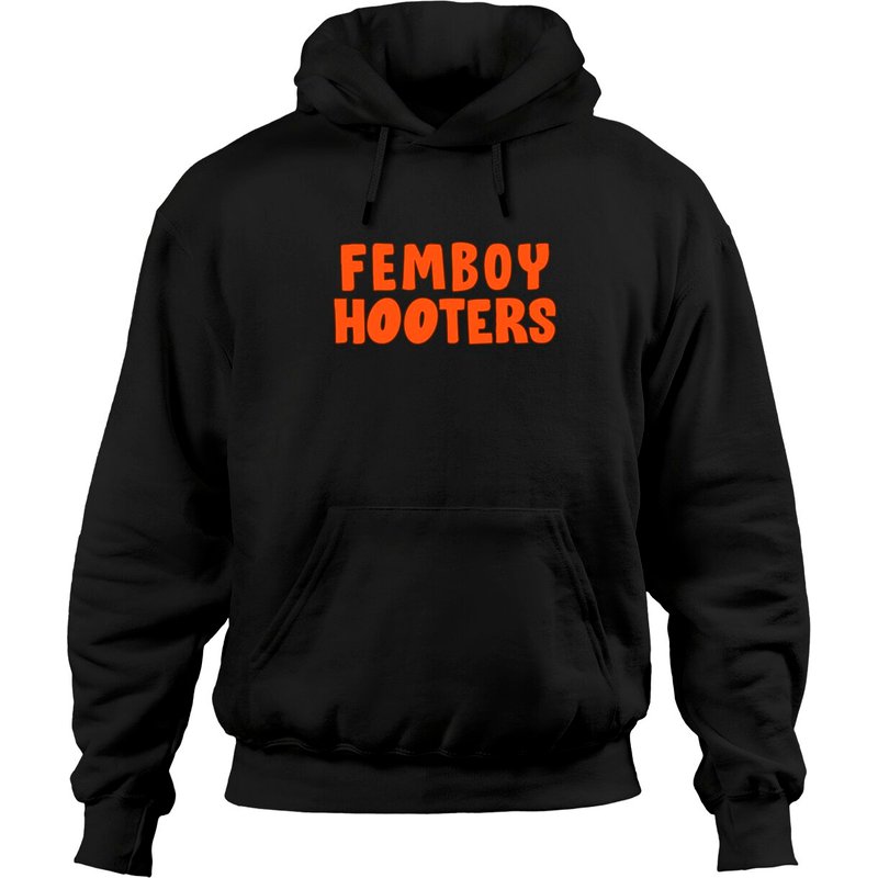 Femboy Hooters - Text-only Uniform Design - Femboy - Hoodies — Sweats à capuche pour hommes