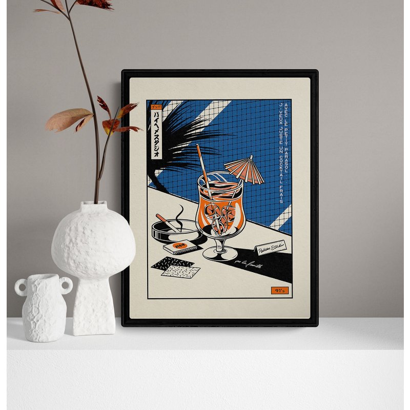 Japanese Cocktail Vintage Poster Art — Posters & Prints