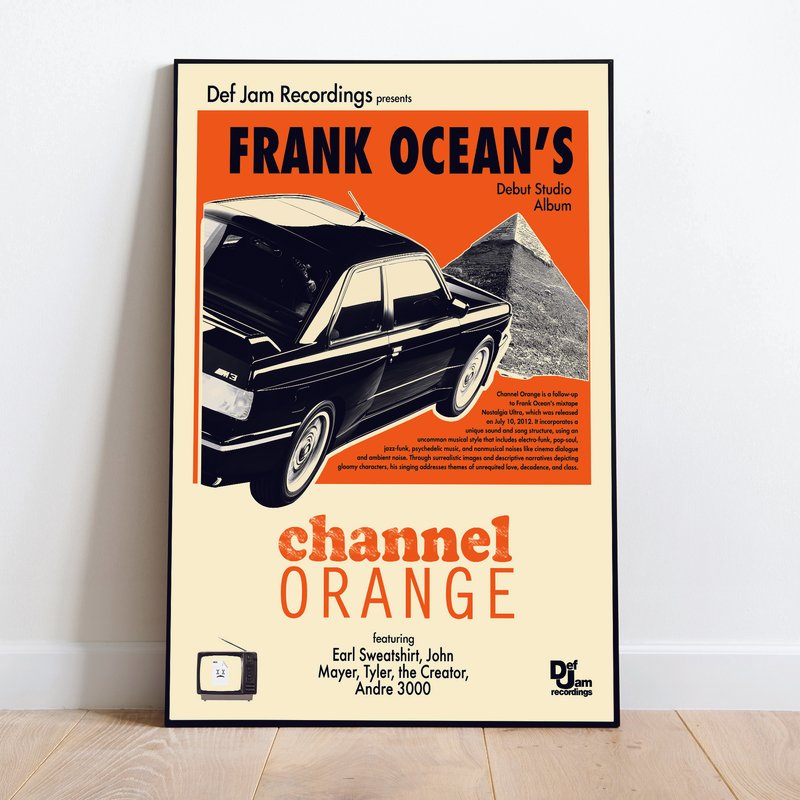 Frank Ocean Poster - Channel Orange Poster — Posters & Prints