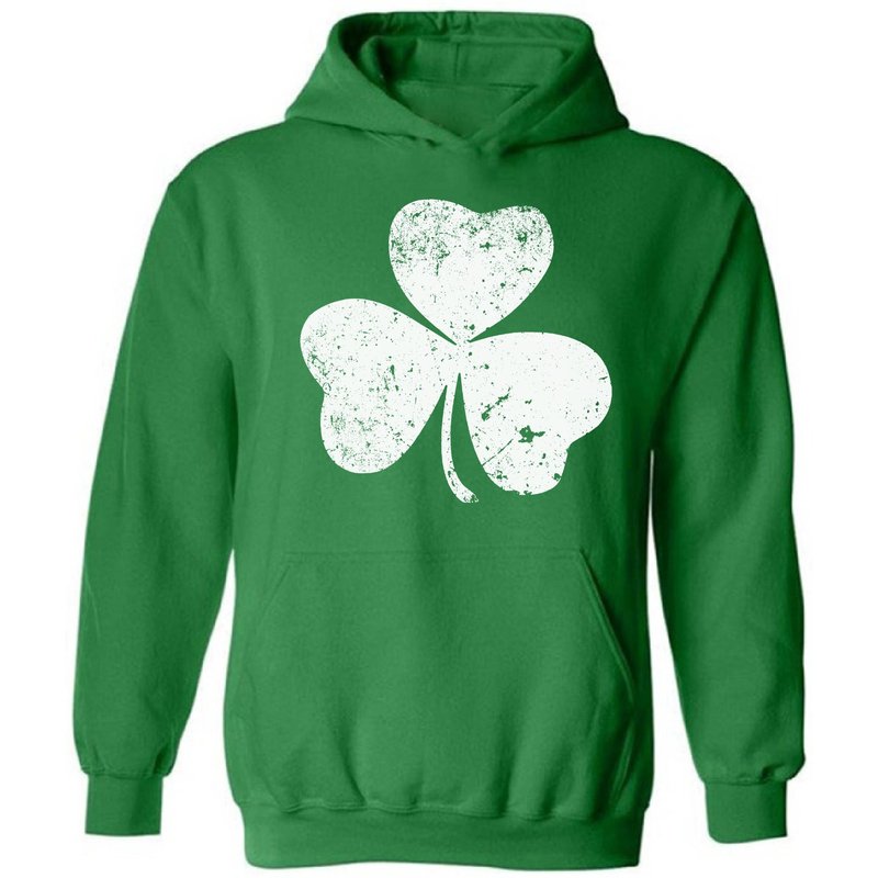 Clover Leaf Hooded Sweatshirt Shamrock Hoodie Sweater For Men And Women — Sweats à capuche pour hommes