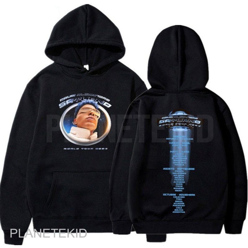 Rauw Alejandro Shirt, Rauw Alejandro World Tour 2023 Hoodie — Sweats à capuche pour hommes