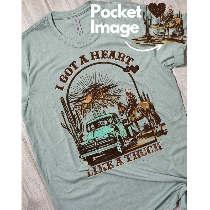 Heart Like A Truck Shirt — T-shirts pour hommes