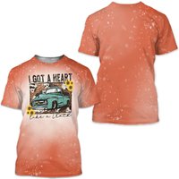I Got A Heart Like A Truck Bleached T-shirt