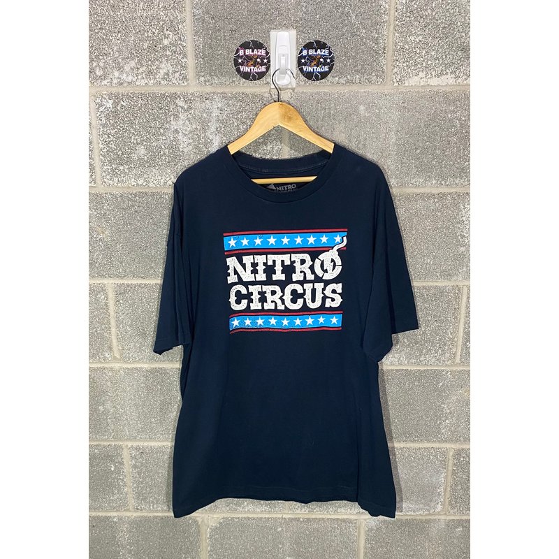 Y2k 2010s Nitro Circus Travis Pastrana Racing Graphic T-shirt — T-shirts pour hommes