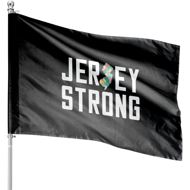 New Jersey State Jersey Strong House Flags - Outdoor Decor — Decorative Flags
