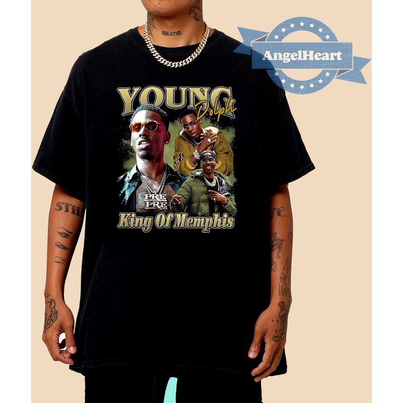 Young Dolph Vintage Rapper T-shirt — T-shirts pour hommes