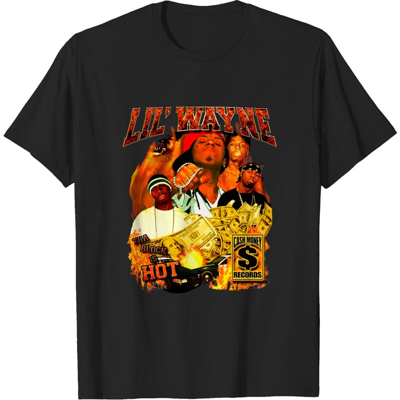 Lil Wayne Vintage Rapper T-shirt — T-shirts pour hommes