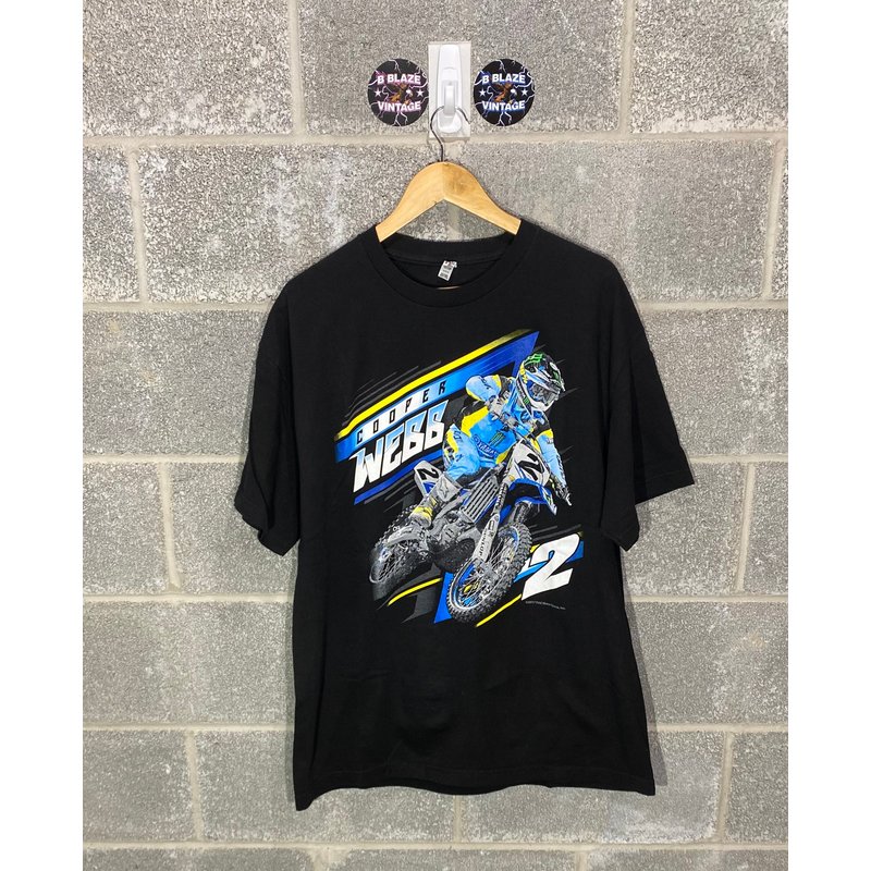 Y2k 2010s Cooper Webb Mx Motorcross Off Road Dirt Biket-shirt — T-shirts pour hommes