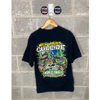 Vintage Y2k 2000s When Worlds Collide World Of Outlaws Dirt World Finals T-shirt