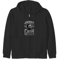 Johnny Cash The Man In Black Vintage 80s Zip Hoodies — Sweats à capuche pour hommes