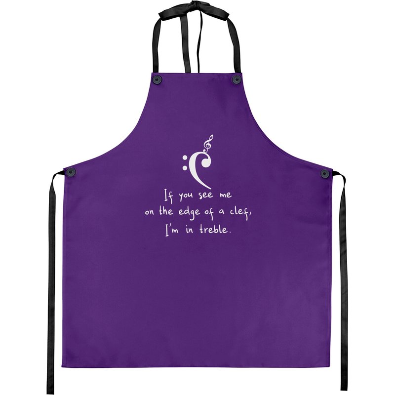 Funny Music Gift For Musicians Who Read Music And Love Puns - Musician Meme - Aprons — Tabliers de cuisine