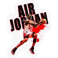 Mj Reverse Paint - Michael Jordan - Stickers — Autocollants et stickers