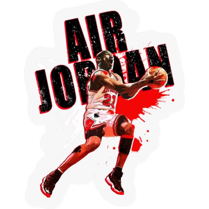 Mj Reverse Paint - Michael Jordan - Stickers