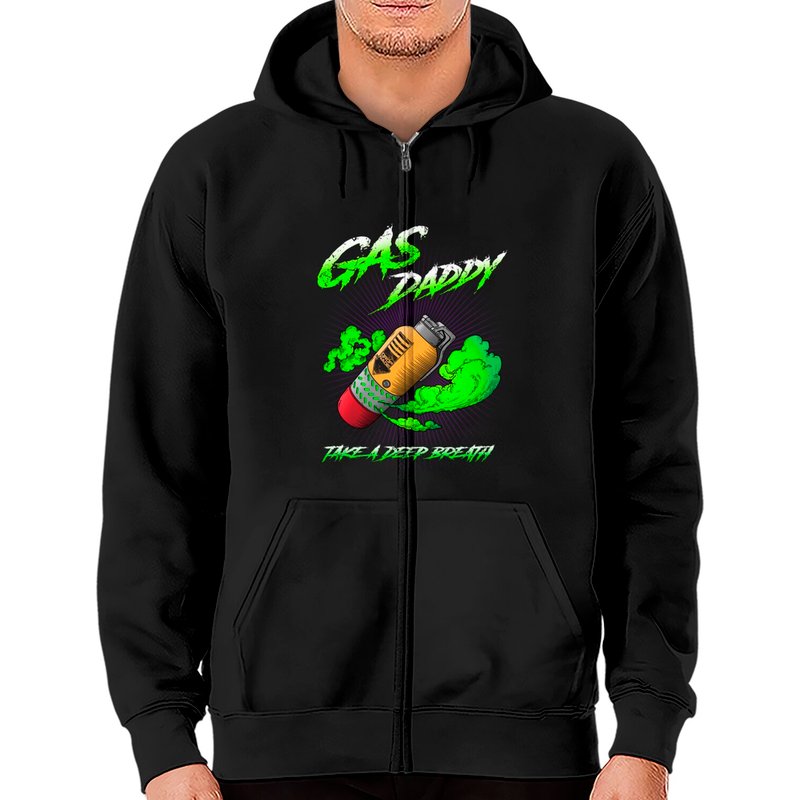 Gas Daddy - Apex Legends - Caustic Apex Legends - Zip Hoodies — Sweats à capuche pour hommes