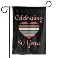 Celebrating 50th Wedding Anniversary Garden Flags — Drapeaux décoratifs