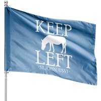Keep Left St. John Usvi, Donkey House Flags — Drapeaux décoratifs
