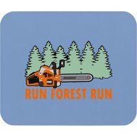 Chainsaw Run Forest Run Funny Lumberjack Stihl S Mouse Pads