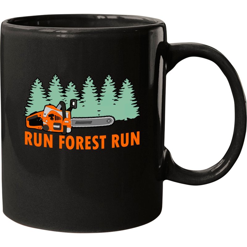 Chainsaw Run Forest Run Funny Lumberjack Stihl S Mugs — Tasses et gobelets