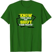 Know Your Role And Shut Your Mouth Shirt, Travis Kelce Shirt — T-shirts pour hommes