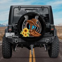 Horseshoe Spare Tire Cover For Cowgirls