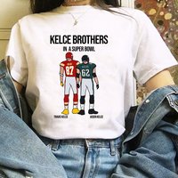 Travis Kelce Vs Jason Kelce Brothers Shirt — T-shirts pour hommes
