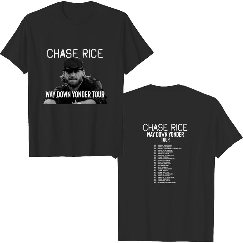 Chase Rice 2023 Way Down Yonder Tour 2023 — T-shirts pour hommes