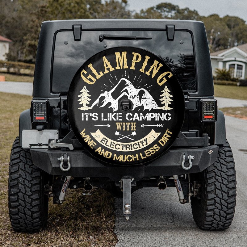 Glamping Camping Mountain Spare Tire Cover — Accessoires pour camions