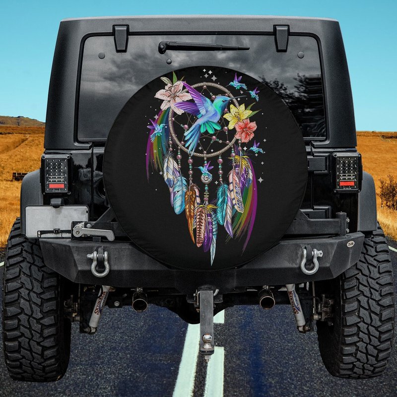 Hummingbird Dream Catcher Spare Tire Cover — Accessoires pour camions
