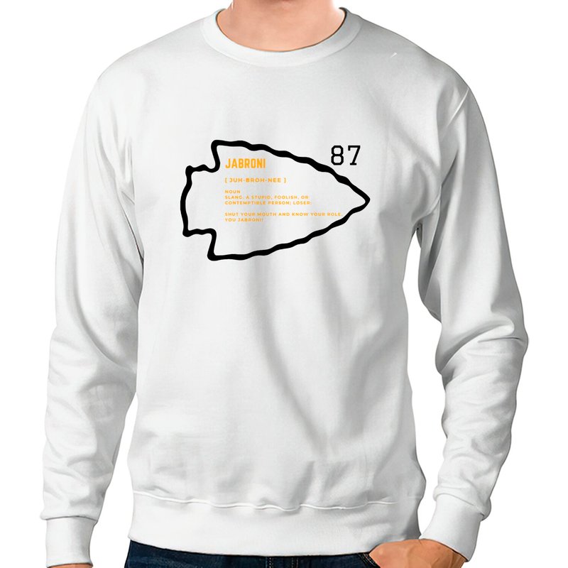 Kelce Chiefs Crewneck Jabroni Definition 87 Shirt — Sweats à capuche pour hommes