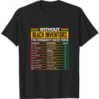 History Of Forgotten Black Inventors Black History Month T-shirt — T-shirts pour hommes