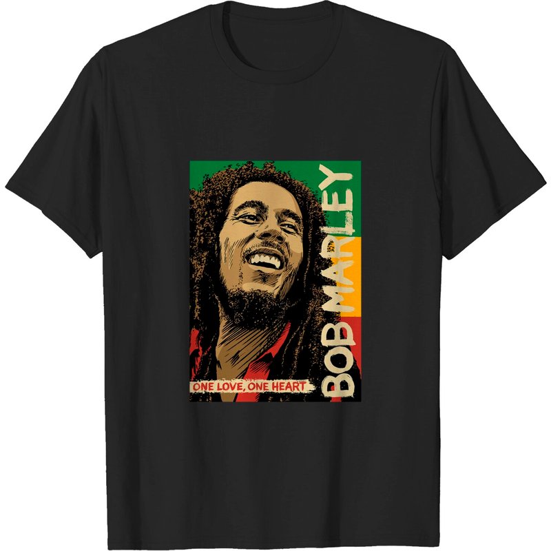Bob Marley T-shirt, Bob Marley One Love Album T-shirt — Mens T Shirts