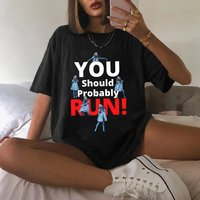 M3gan Horror Movie Vintage T-shirt, M3gan You Should Probably Run Shirt