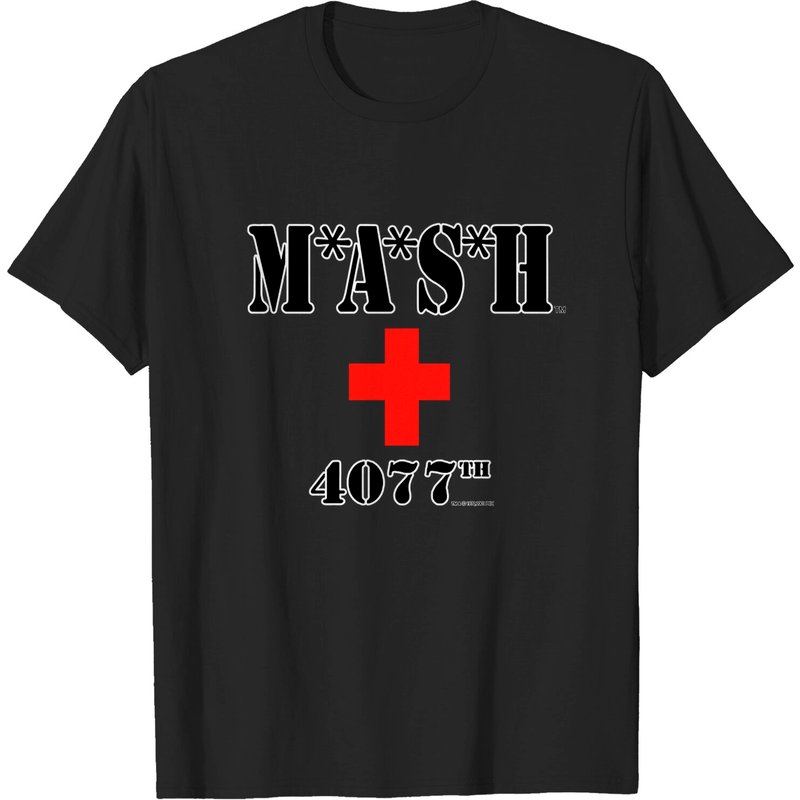 Vintage Y2k 2000s Mash Tv Show Olve Green Graphic T-shirt — T-shirts pour hommes