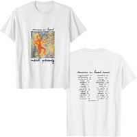 Neil Young Music In Head 2000 Tour Dates T-shirt, Neil Young Band Tour T-shirt — T-shirts pour hommes