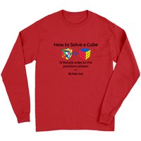 Rubik's Cube How To Solve Long Sleeves — T-shirts pour hommes