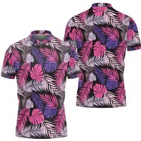 Men's Polo Shirts Floral Hawaiian Fit Moisture Wicking Golf Shirts For Men