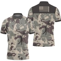 Military Camouflage Golf Polo Shirt