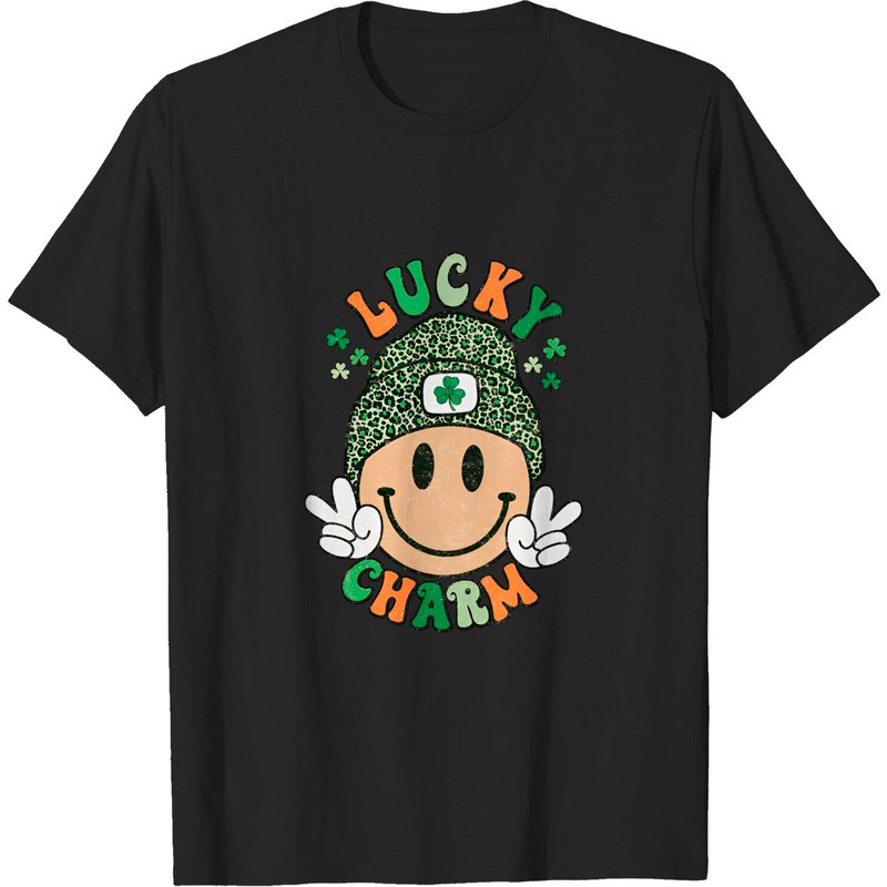 Lucky Charm Happy Face Shirt — Mens T Shirts