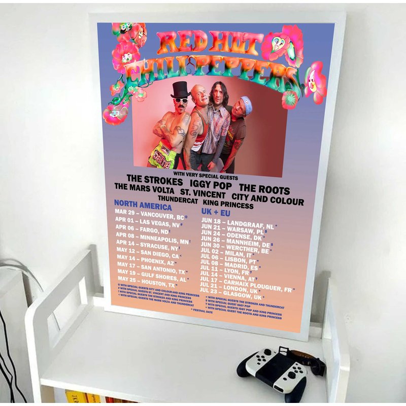 Red Hot Chili Peppers Tour 2023 Poster — Posters & Prints