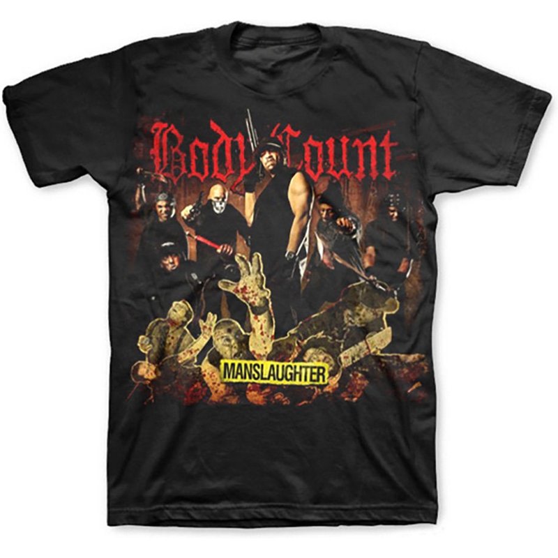 Body Count Ice T Manslaughter Tour T-shirt — T-shirts pour hommes