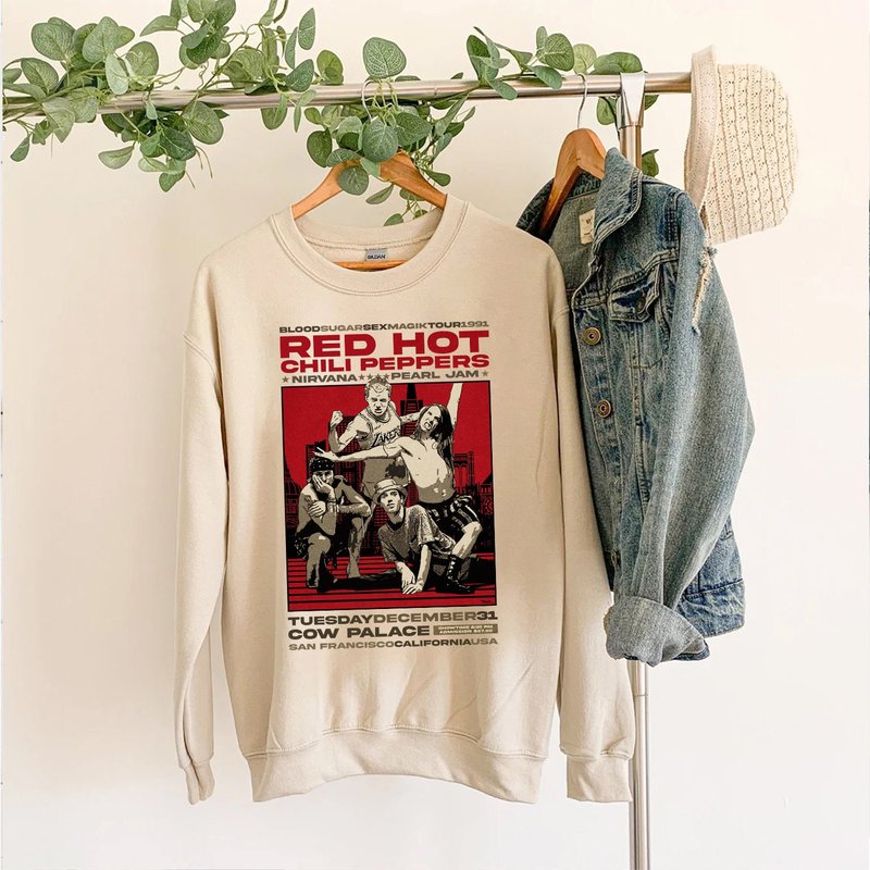 Red Hot Chili Peppers Shirt, Chili Peppers Tour 1991 Shirt, 2023 Tour Shirt, Rhcp Vintage Shirt