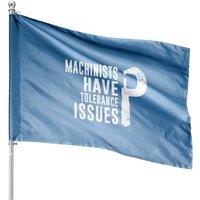 Funny Machinist Job For Mechanical Engineer Dad - Machinist - House Flags — Drapeaux décoratifs