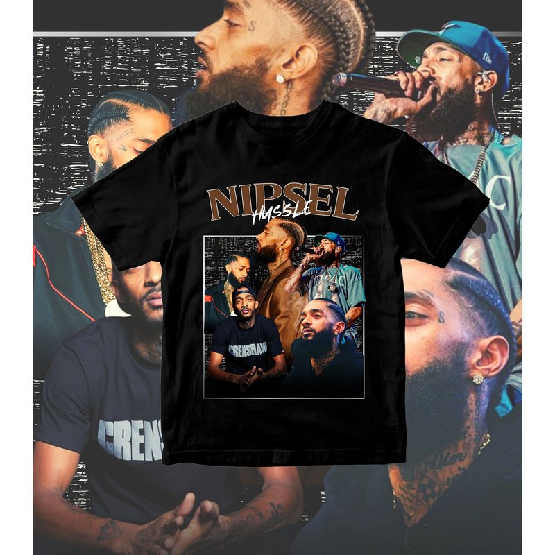 Nipsey Hussle Shirt Rapper, 90s Vintage, Bootleg Tee Shirt — T-shirts pour hommes