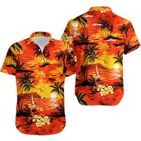 Sunshine Parrots Hawaiian Shirt,flowers Hawaiian Shirt