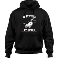 If It Flies, It Spies Birds Are Not Real Drone Anatomy Hoodies — Sweats à capuche pour hommes
