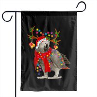 African Grey Parrot Gorgeous Reindeer Christmas Tr Garden Flags — Decorative Flags